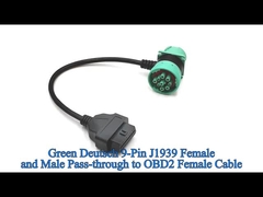 Conector masculino femenino de 9 pines