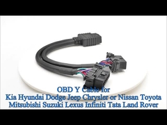 Cables OBD2 Splitter Y con cables gruesos de 16 núcleos 20AWG