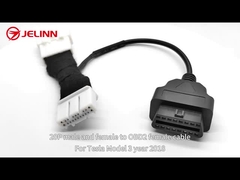 Cable de adaptador OBD2 OBD de 20 pines a OBDII para el Tesla Modelo 3 año 2018