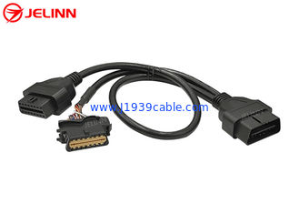 OBD2 OBDII Male to Renault OBD2 Female and OBD2 Female Splitter Y Cable