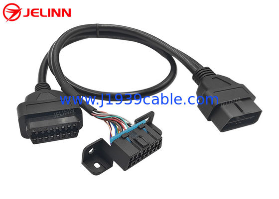 OBD2 OBDII Male to GM OBD2 Female and OBD2 Female Splitter Y Cable