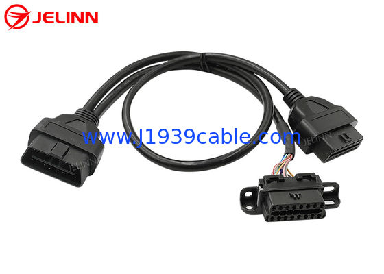 OBD OBDII Male to BMW OBD2 Female and OBD2 Female Split Y Cable