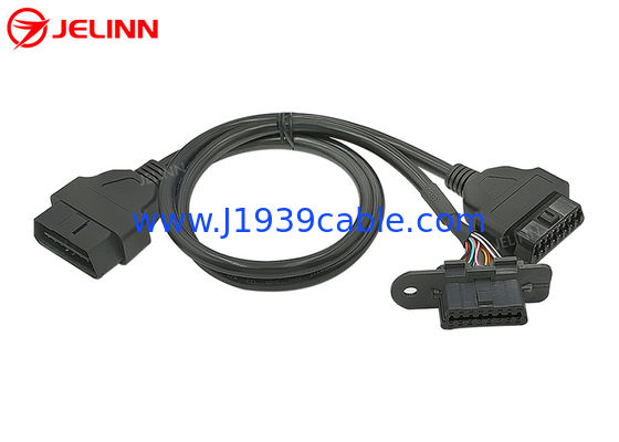 OBD2 OBDII Male to Volvo OBD2 Female and OBD2 Female Splitter Y Cable