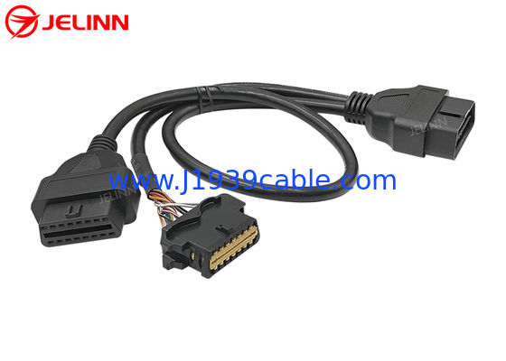 OBD2 OBDII Male to Renault OBD2 Female and OBD2 Female Splitter Y Cable