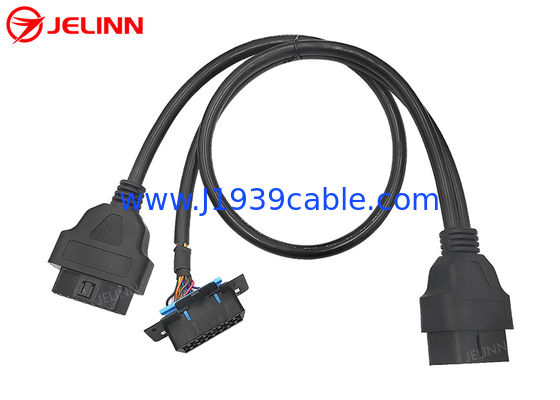 OBD OBDII Male to Chevrolet OBD2 Female and OBD2 Female Splitter Y Cable
