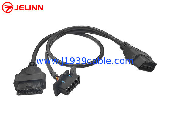 OBD OBDII Male to Chevrolet OBD2 Female and OBD2 Female Splitter Y Cable