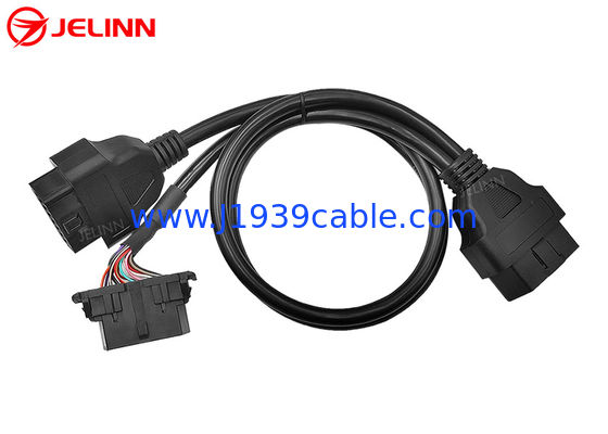 OBD2 OBDII Male to Hyundai and Kia OBD2 Female and OBD2 Female Splitter Y Cable