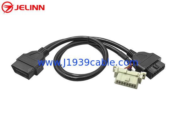 OBD2 OBDII Male to Honda OBD2 Female and OBD2 Female Splitter Y Cable