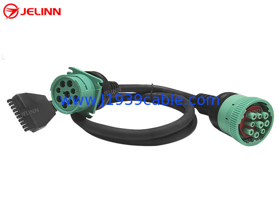PT30 ELD 9 Pin J1939 Splitter Y Cable para el dispositivo de registro electrónico PT 30 camiones pesados en América del Norte