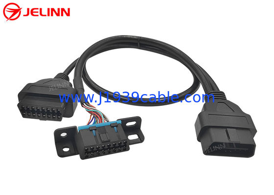 Varón de OBD2 OBDII a la hembra del GM OBD2 y OBD2 al cable femenino del divisor Y